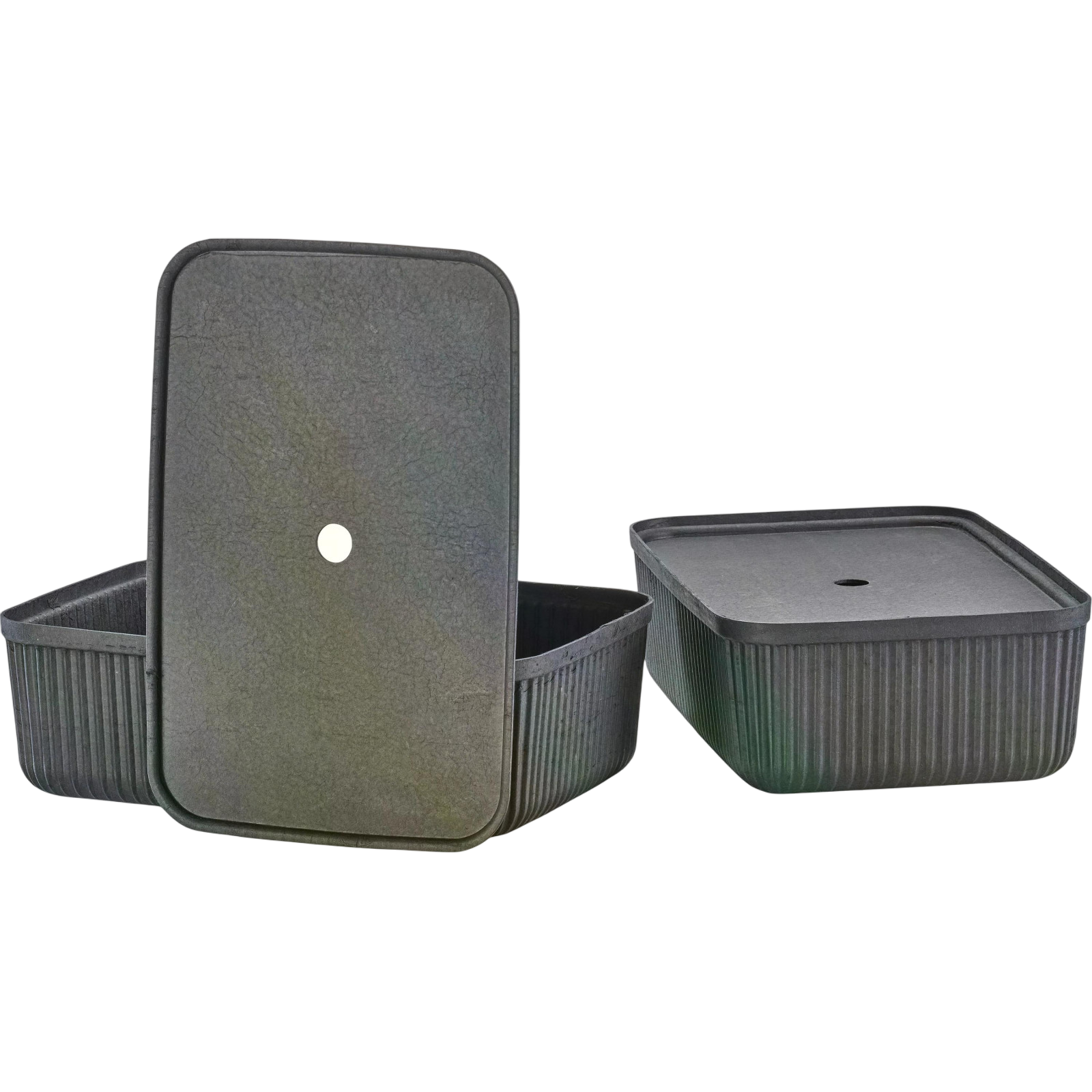 Aufbewahrungsbox Pulp L 2 Stück, Schwarz