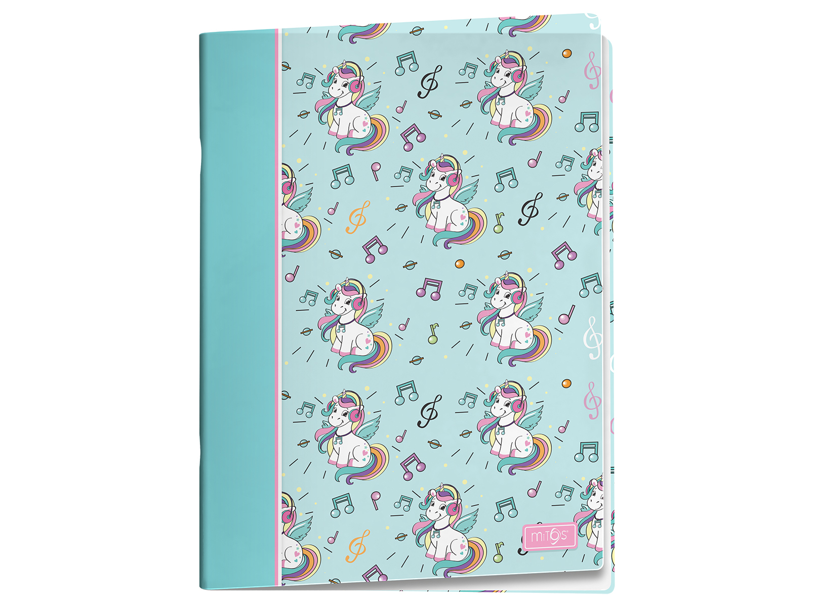 CADERNO A4 PAUTADO 48 FOLHAS 80G MITOS MUSICAL UNICORN