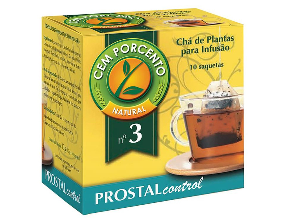 CHÁ CEM PORCENTO Nº3 PROSTAL CONTROL 10 SAQUETAS