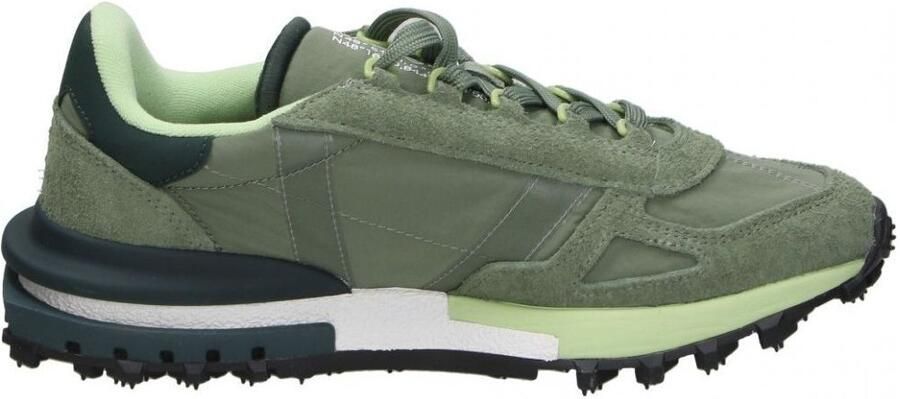 Lacoste heren sneaker Elite H suède en textiel kaki