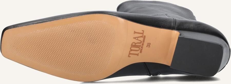 TORAL Enkellaarsjes Dames Irene Maat: 40 Materiaal: Leer Kleur: Zwart