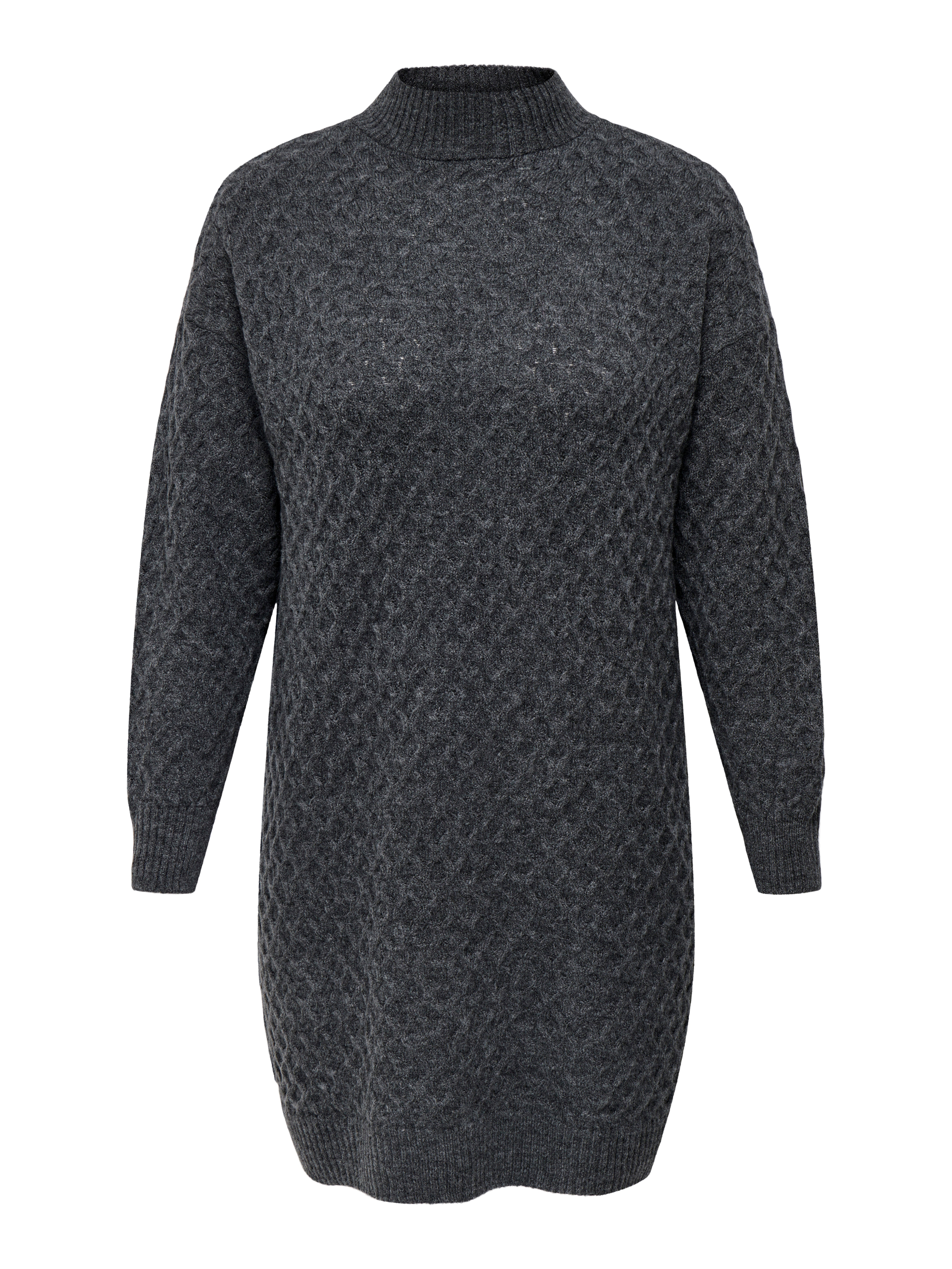 CARLITA Midikleid Dark Grey Melange