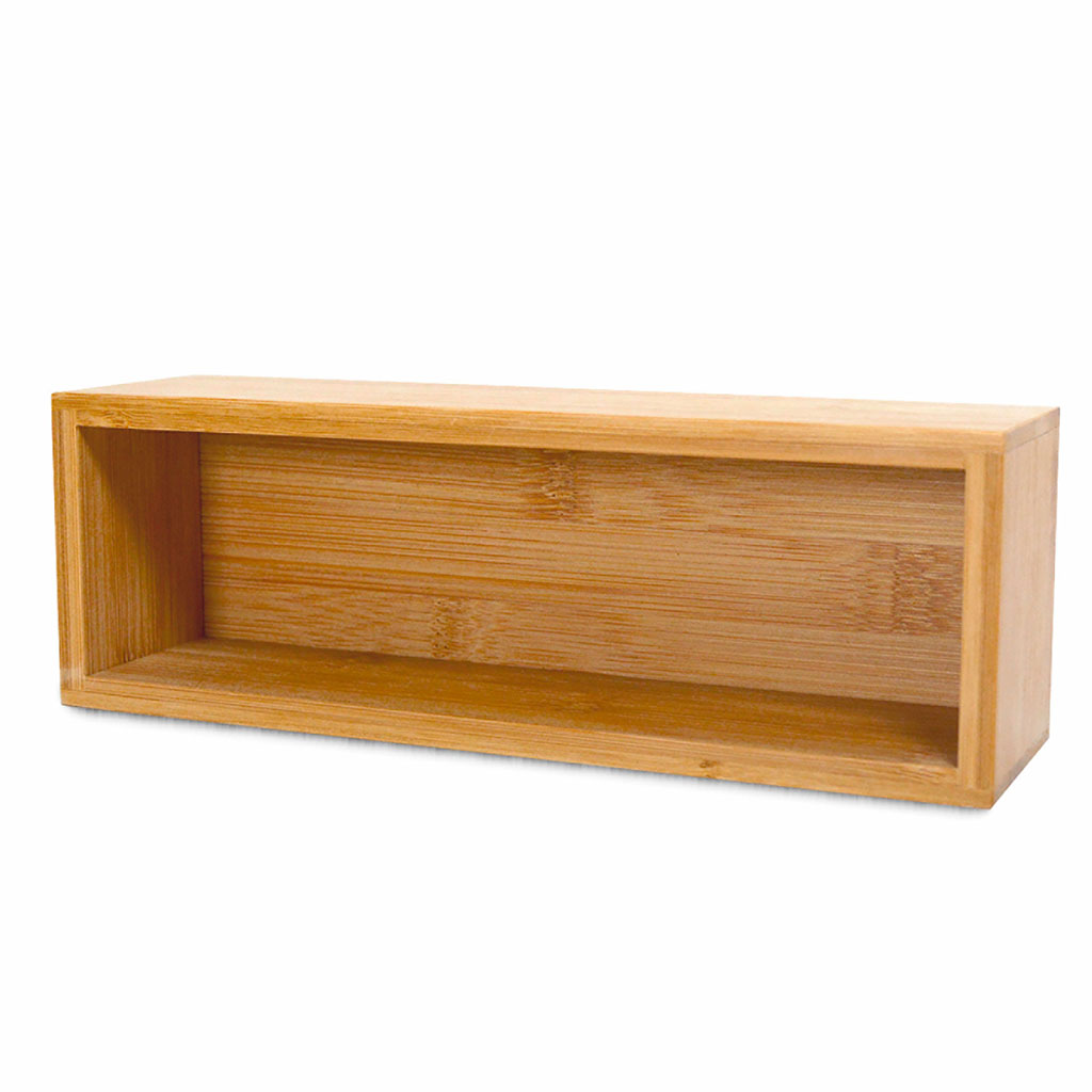 Organiseur rectangulaire bambou 7.5x23x6.2cm