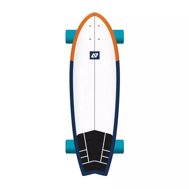 Surf skate HYDROPONIC Fish Radikal Orange / Navy 31.5