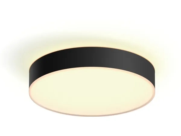 Philips Hue White ambiance Enrave Medium - Loftslampe - LED - 19.2 W - køligt hvidt/varmt hvidt lys - 2200-6500 K - sort