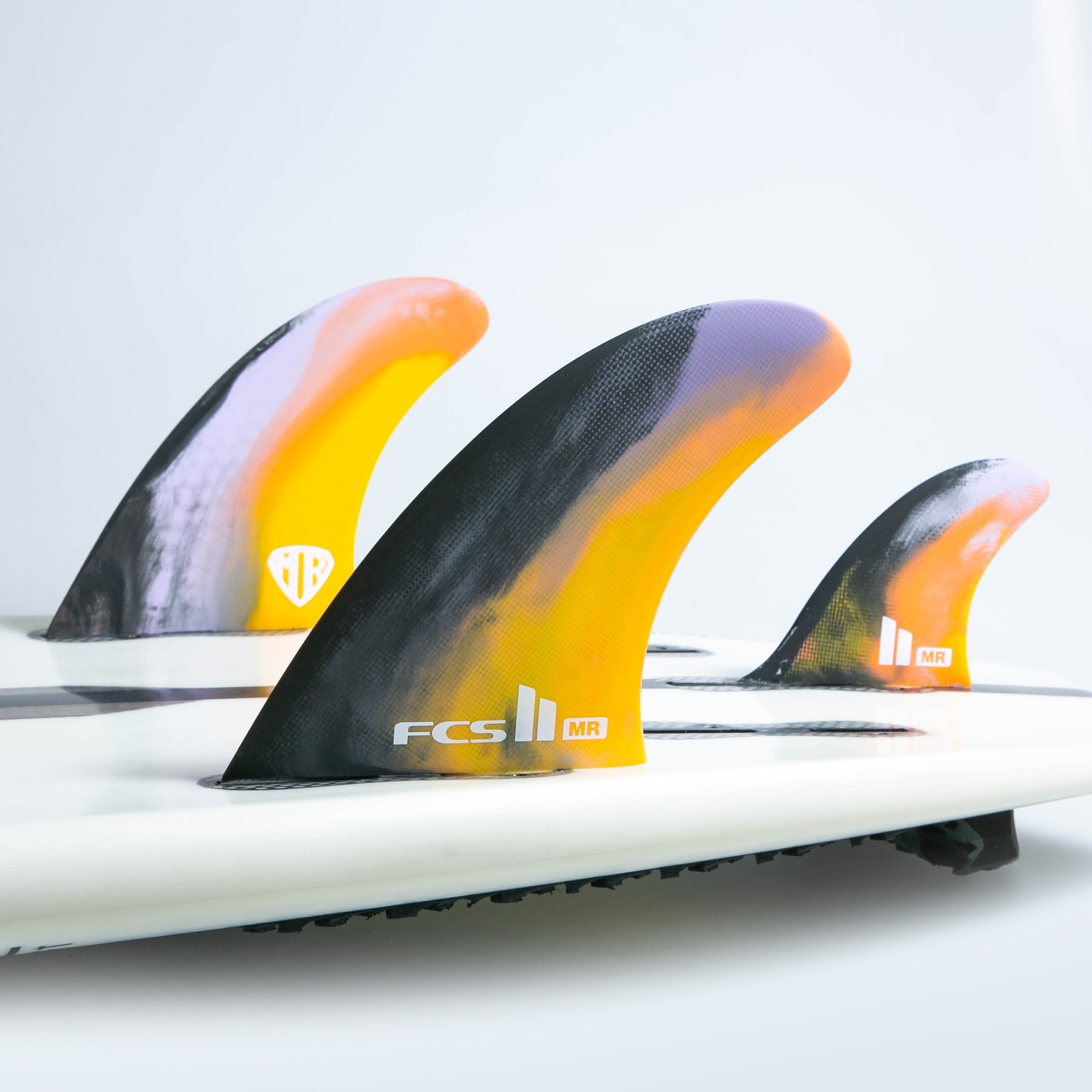FCS FCS II MR PC - Black/Colour Swirl - XLarge Thruster ( Twin Stab)