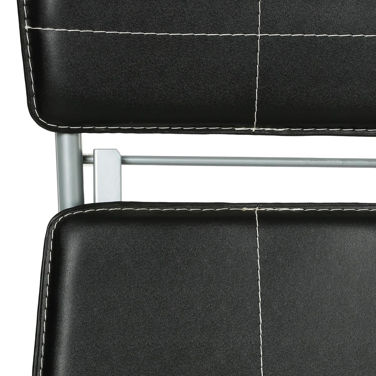 CHAISE PLIANTE PVC NOIR