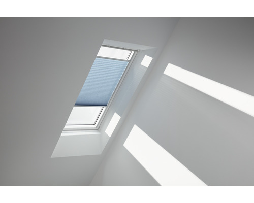 Velux plisségordijnen handbediend denim uni FHL C02 1286S