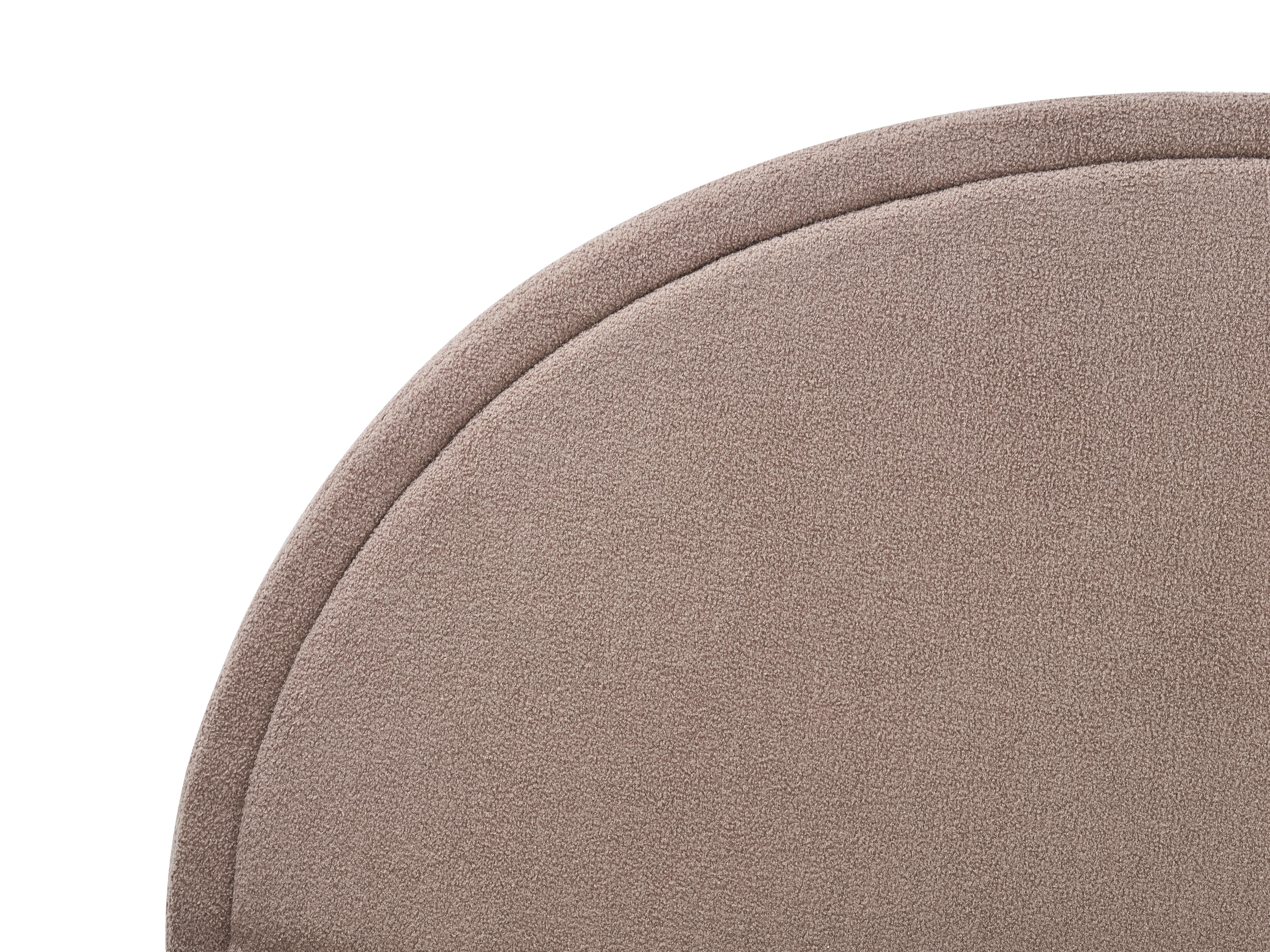 Bed Bouclé MARGUT 180 x 200 cm Taupe