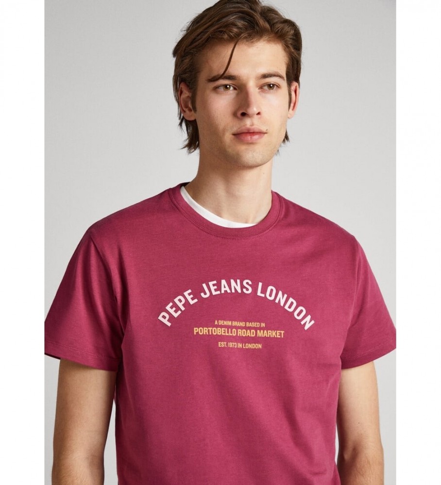 Camiseta vermelha Pepe Jeans Waddon