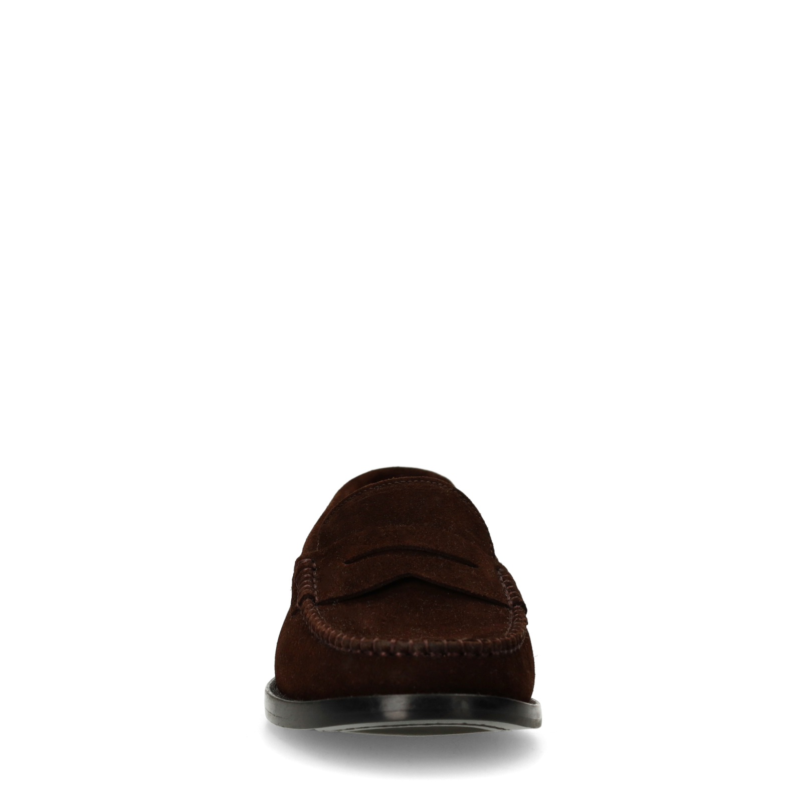 Donkerbruine suède loafers
