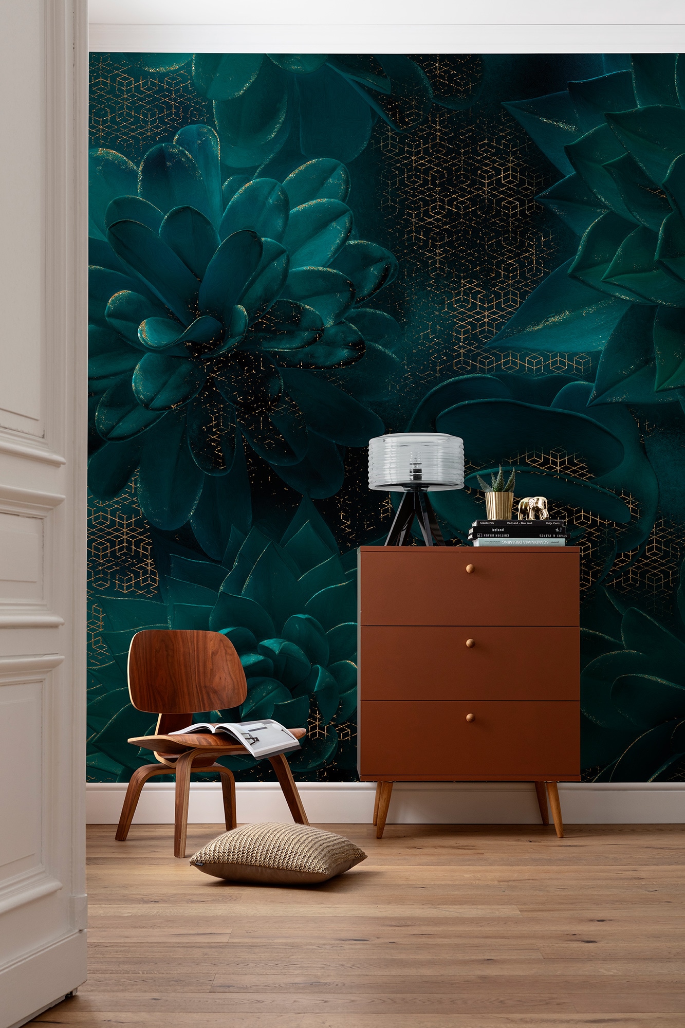 Komar Fototapete »Ombres« bedruckt glatt 350 x 250 cm (Breite x Höhe) - Tapete, Vlies, Wohnzimmer, Schlafzimmer