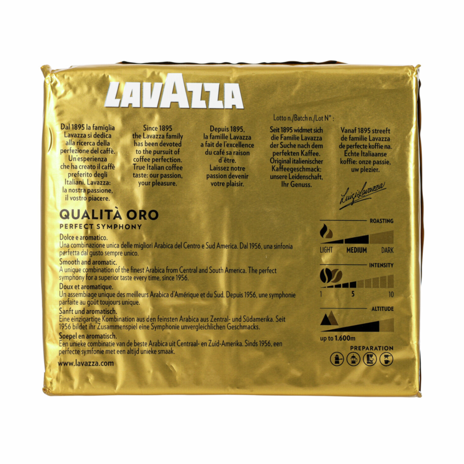 Lavazza Oro gemahlen 2x250g