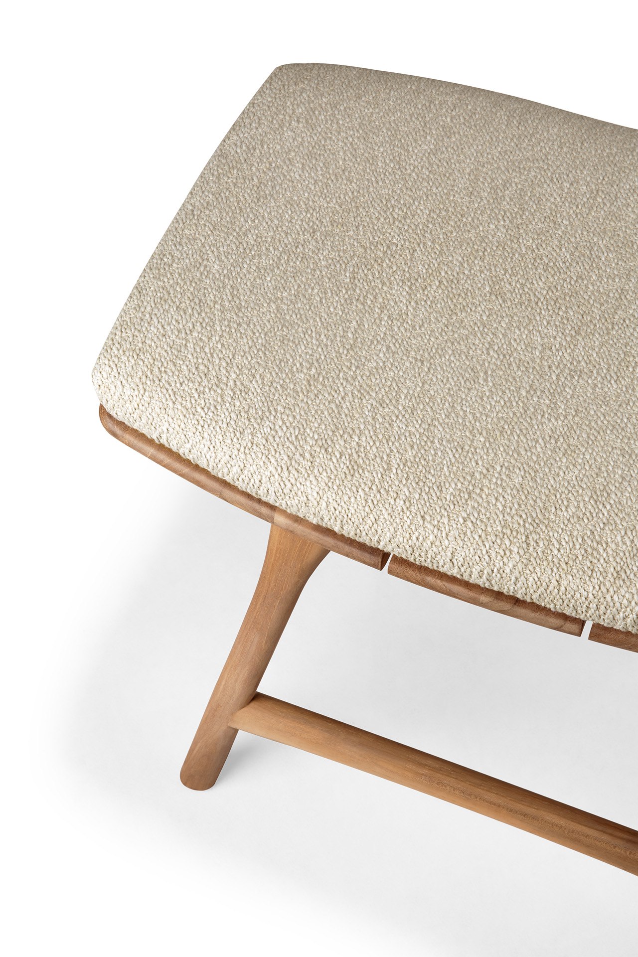 Teak Osso tuinkruk 45 - naturel kussen
