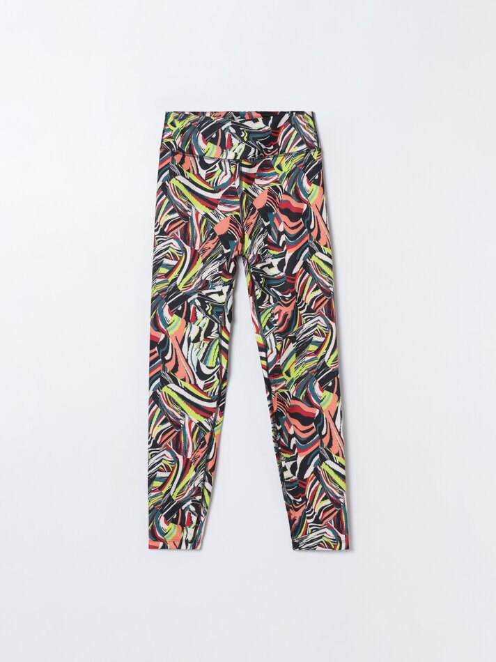 Conjunto com 2 Leggings Esportivas - Vermelho Escuro