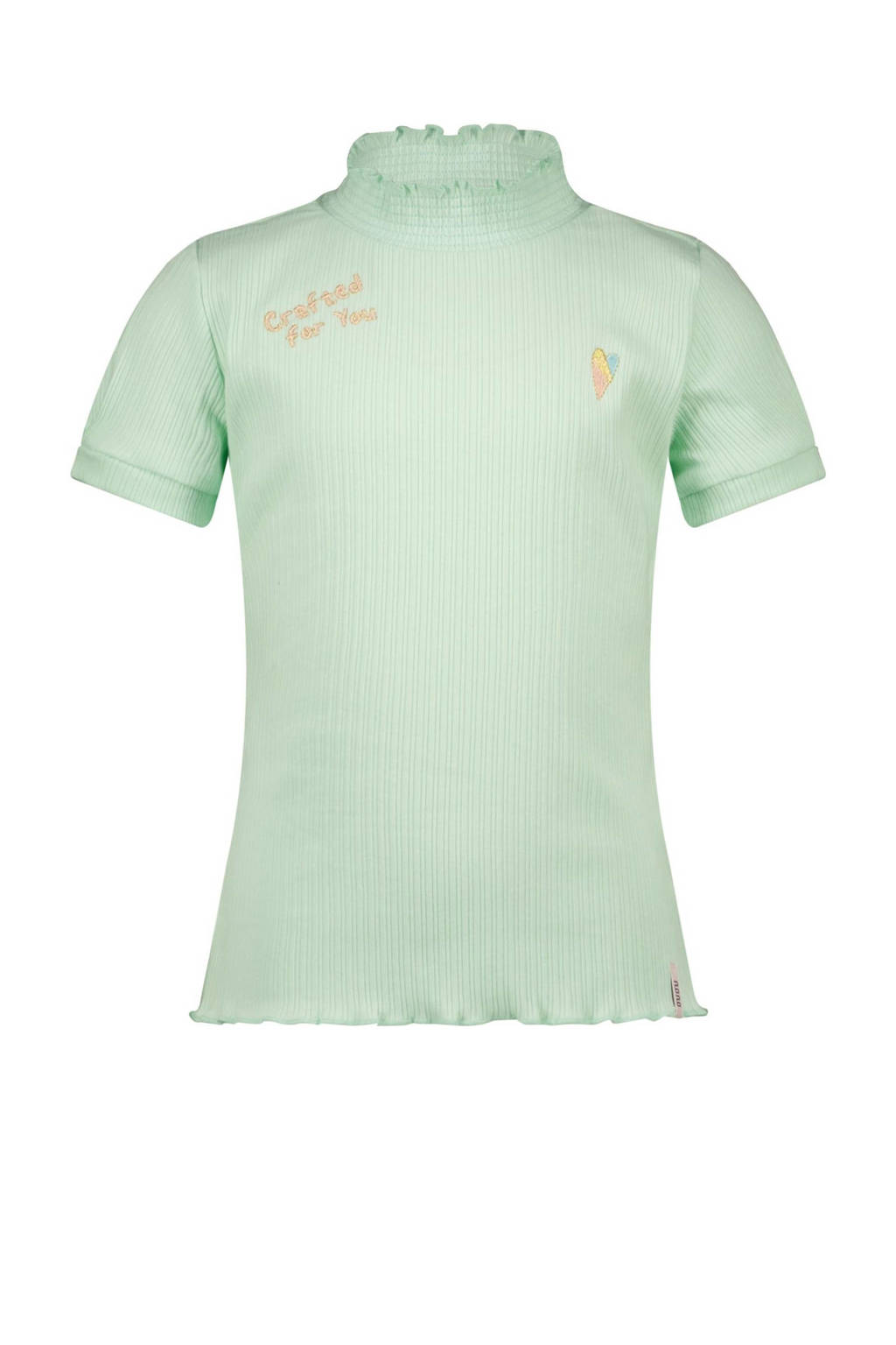 NONO T-shirt Keo met tekst mintgroen