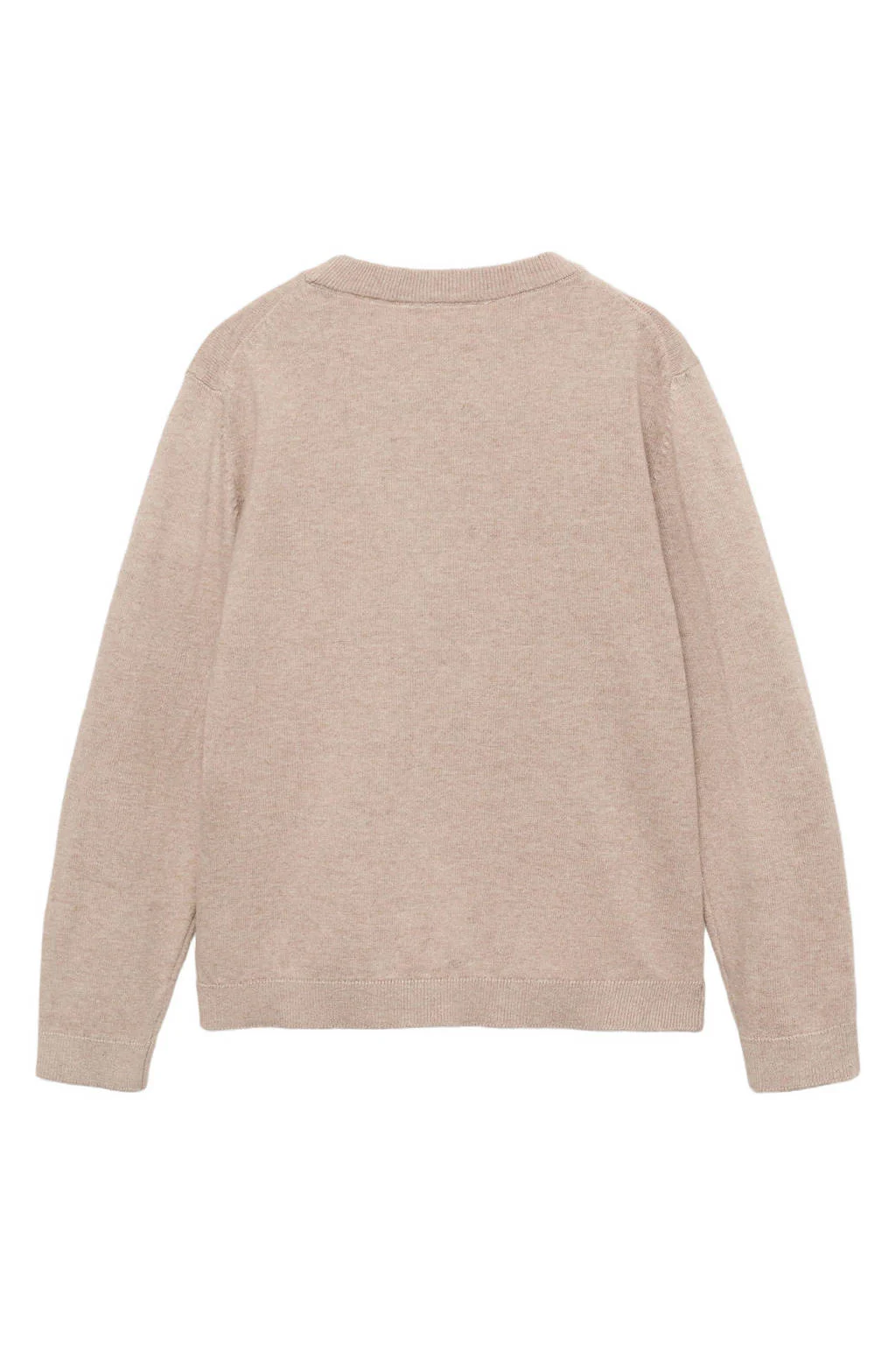 Mango Kids pullover beige fijn gebreid
