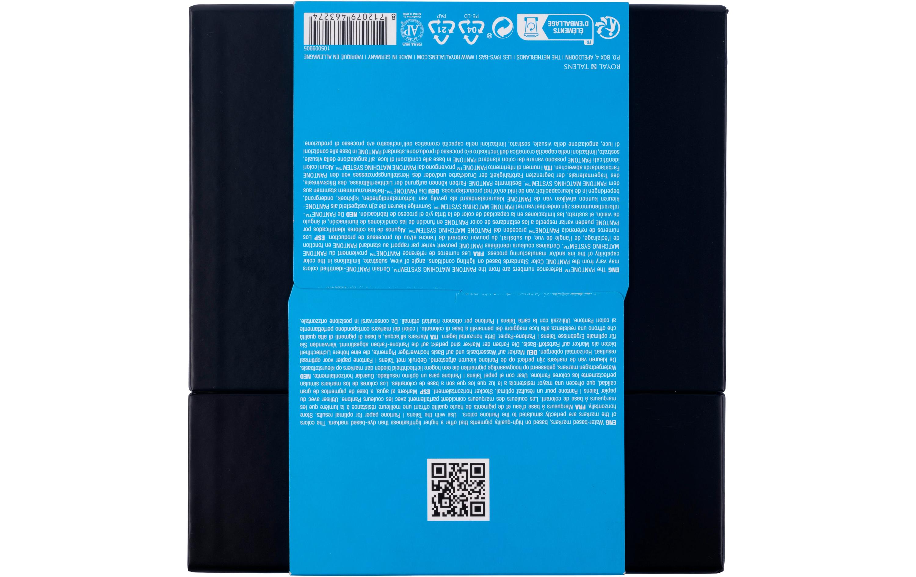 Pantone Marker Set 9x BlauWasserbasierte Marker