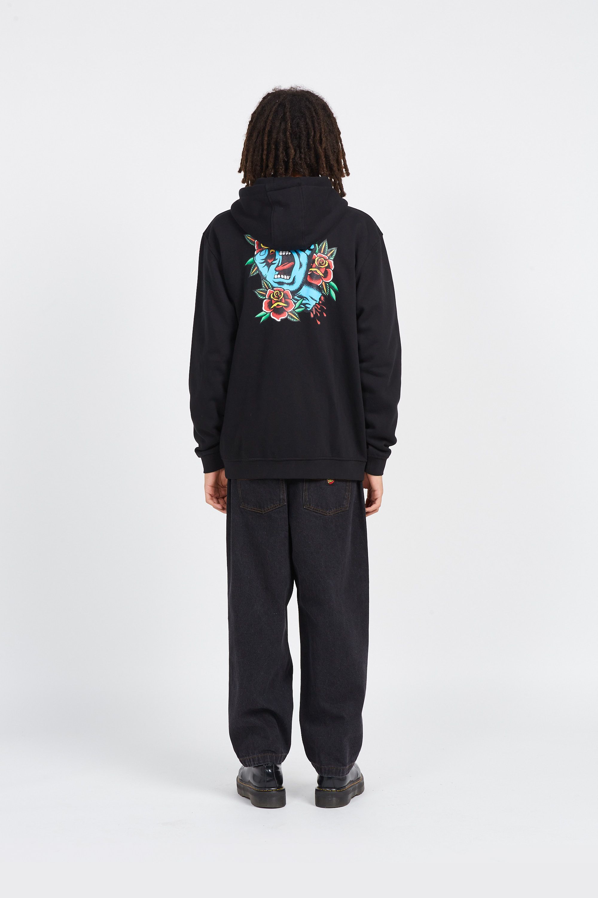 SANTA CRUZ Hoodie zippé Screaming Flash Zip Hood Noir