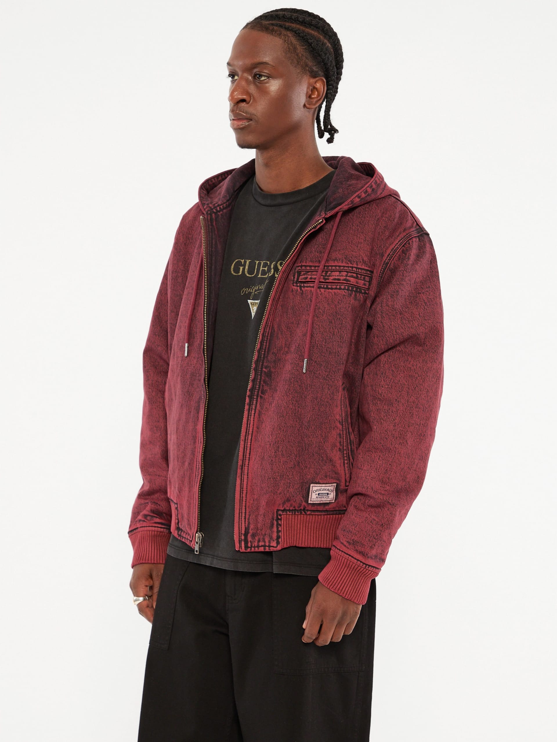 Jaqueta jeans com capuz GUESS Originals