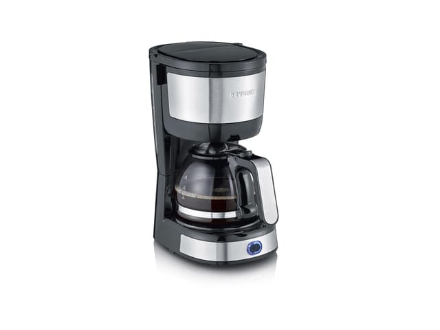 Severin Kaffemaskine 4 kopper 750 watt Stål/Sort
