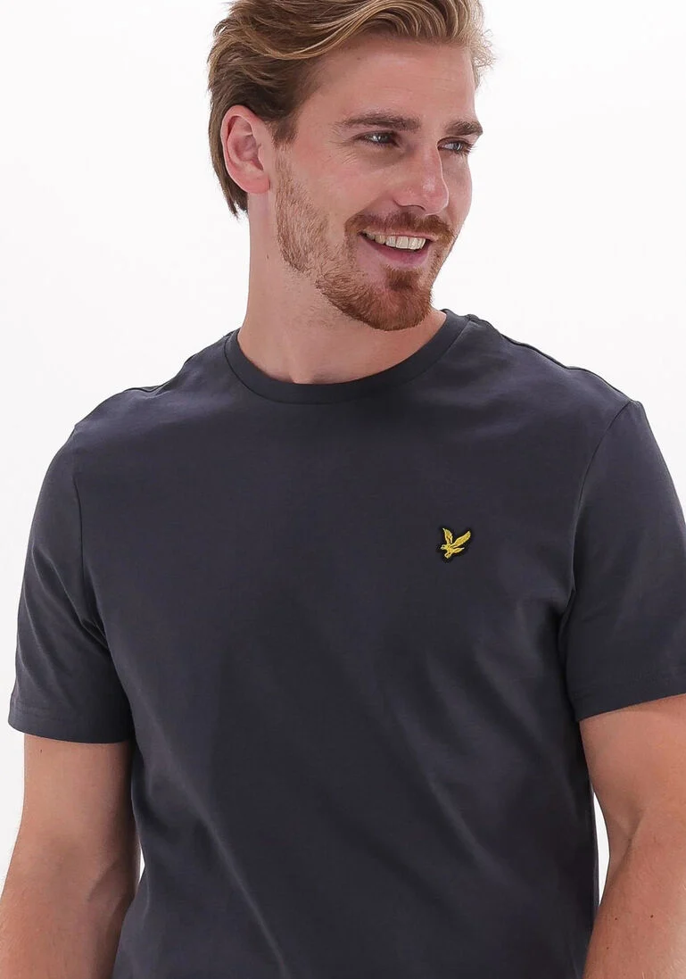LYLE & SCOTT grijze lyle & scott t-shirt plain t-shirt