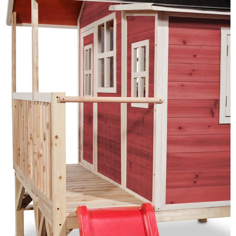 EXIT Loft 350 Holzspielhaus - rot