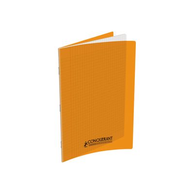Conquérant Classique - Cahier polypro A4 (21x29,7cm) - 96 pages - grands carreaux (Seyes) - orange