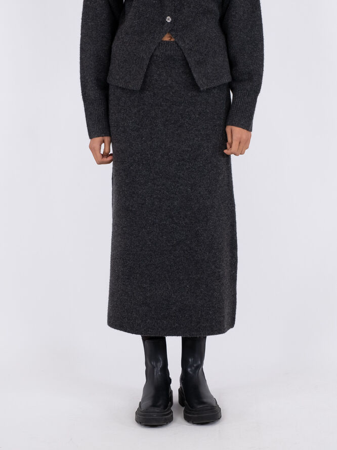 Neo Noir Ashanti Knit Skirt Antracit