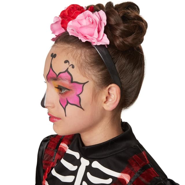 Skeletdame børnekostume