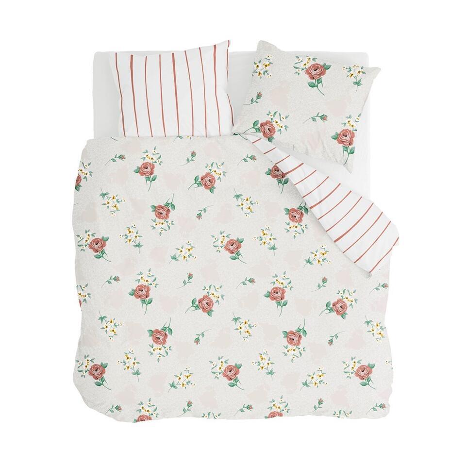 Walra - Dekbedovertrek Red Roses - 240x220 cm - Off White