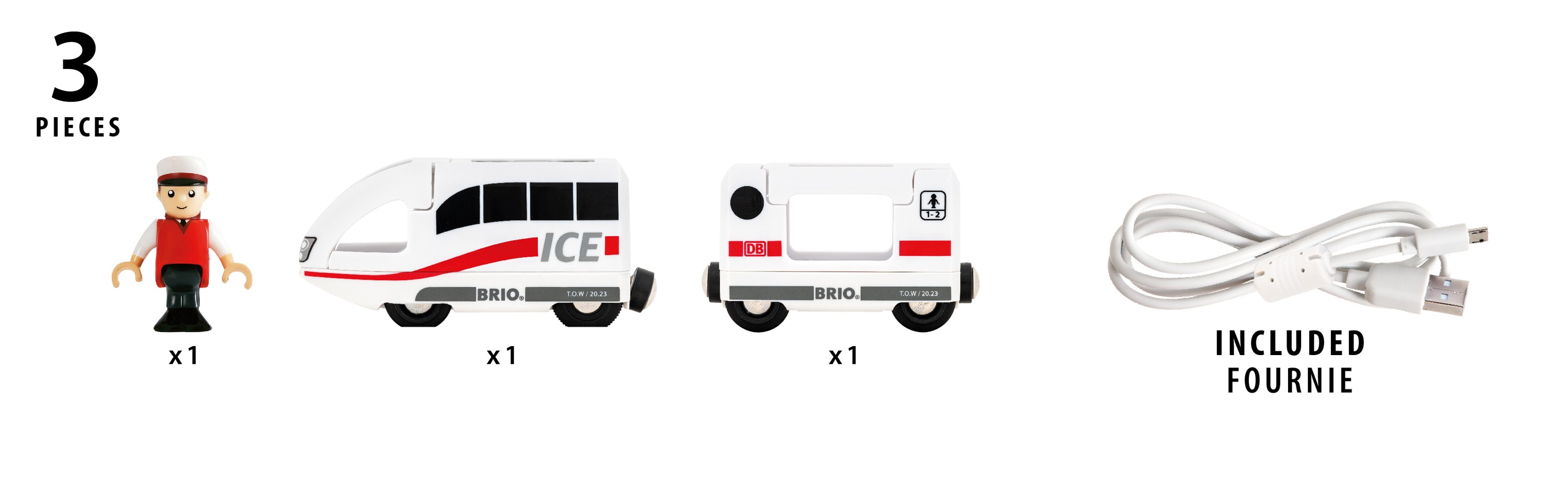 BRIO - ICE Rechargeable Train (Trains of the world)