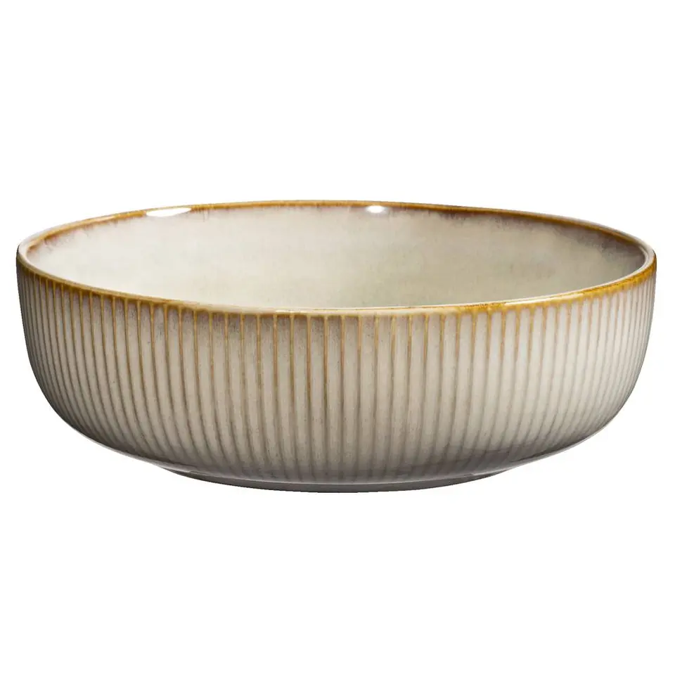 Saladeschaal Camille - beige - stoneware - Ø22,5 cm