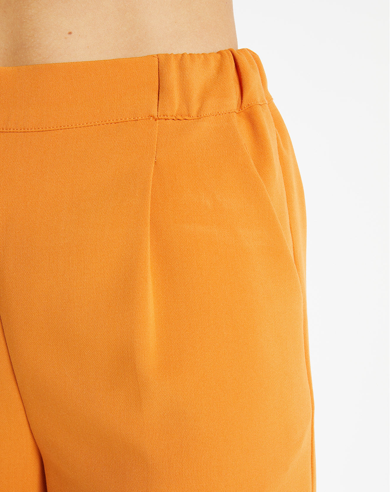 Galeries Lafayette Pantalon large Pierrot Pol orange