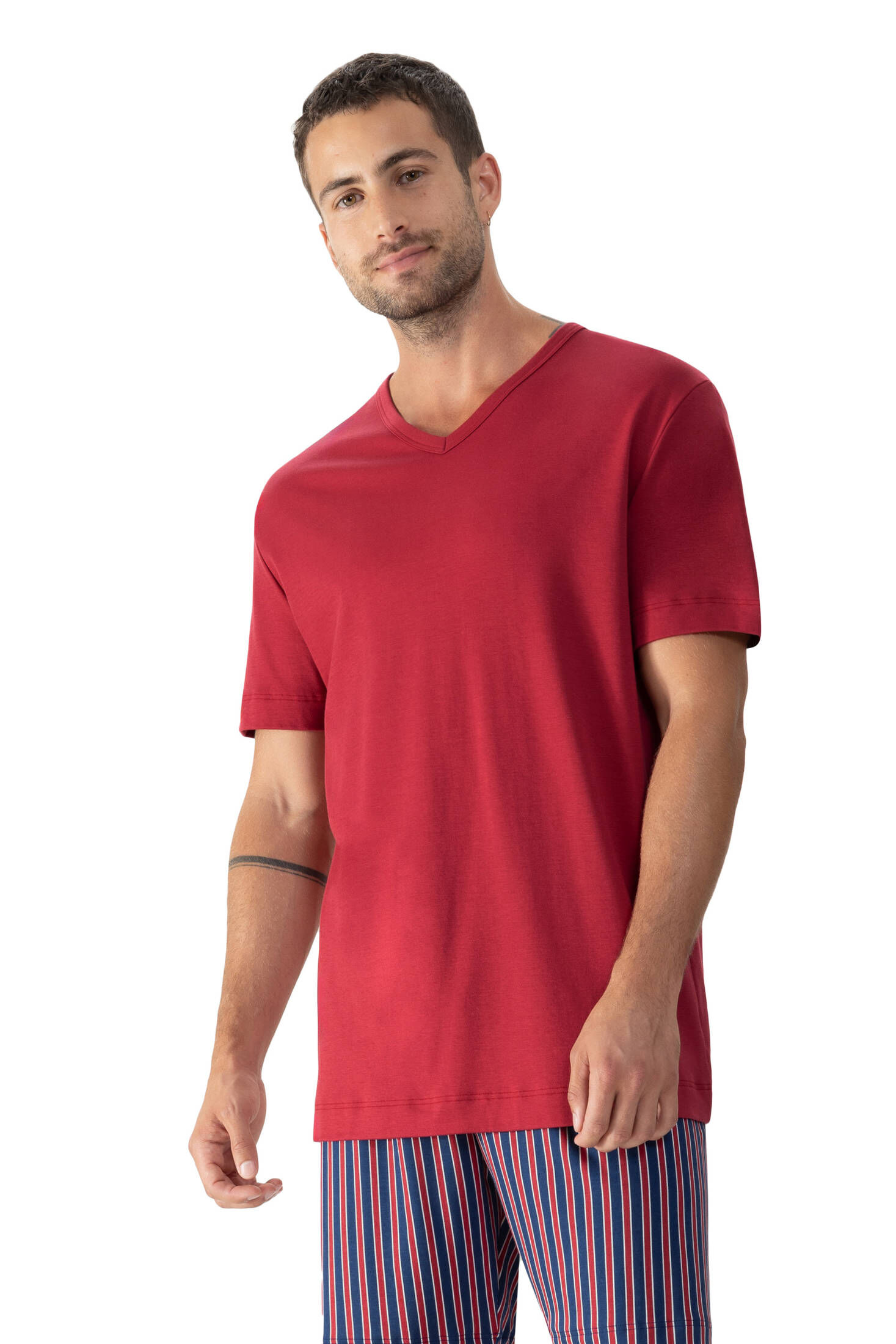 mey| Herren T-Shirt Serie Solid Night