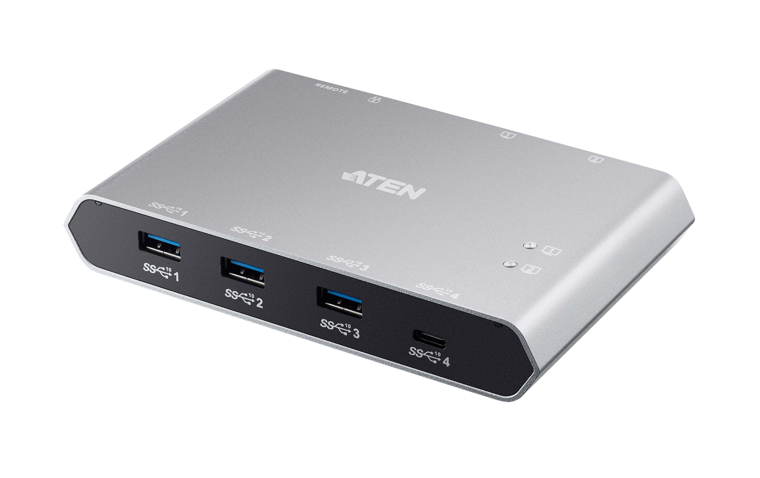 US3342 Sharing Switch<br>2-Port USB-C Gen 2 Sharing Switch mit Stromdurchgang