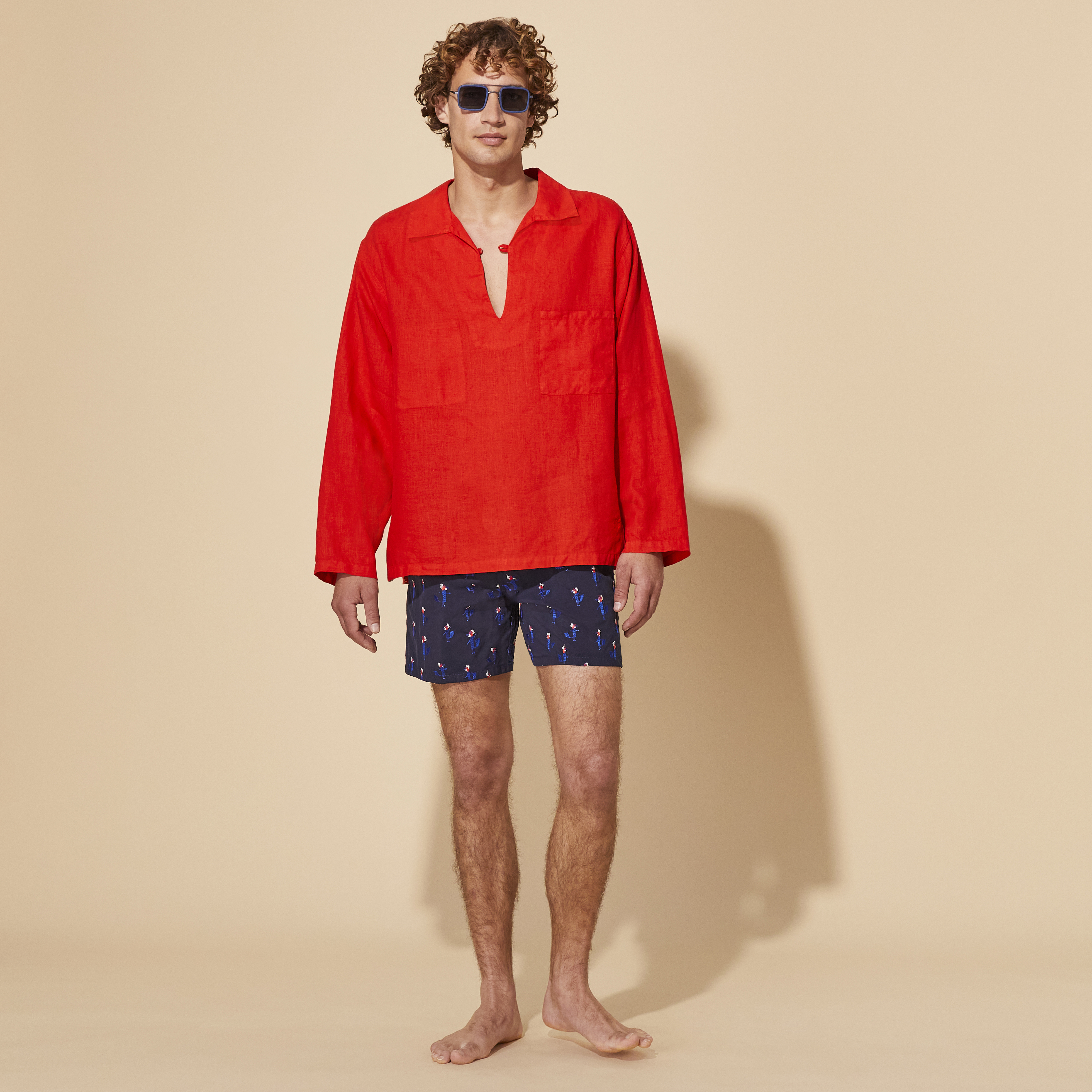 Maillot de Bain Homme Brodé Cocorico ! | Short de Bain Homme Vilebrequin