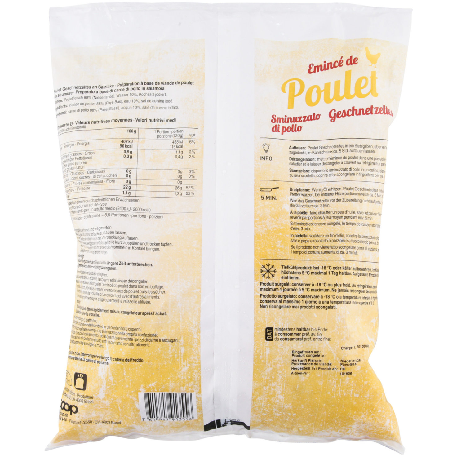Prix Garantie Poulet-Geschnetzeltes