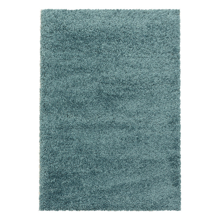 Hoogpolig vloerkleed - Softy Blauw/Groen | Lekker warm