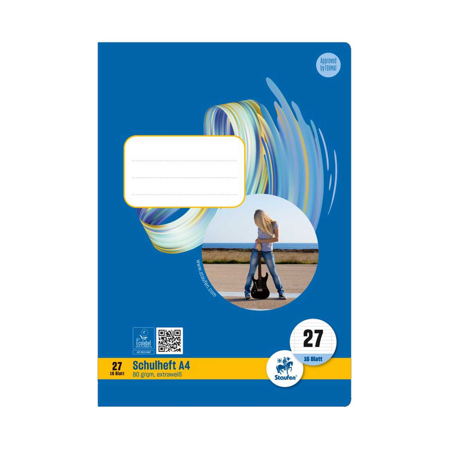 Heft DIN A4 Lineatur 27 16 Blatt
