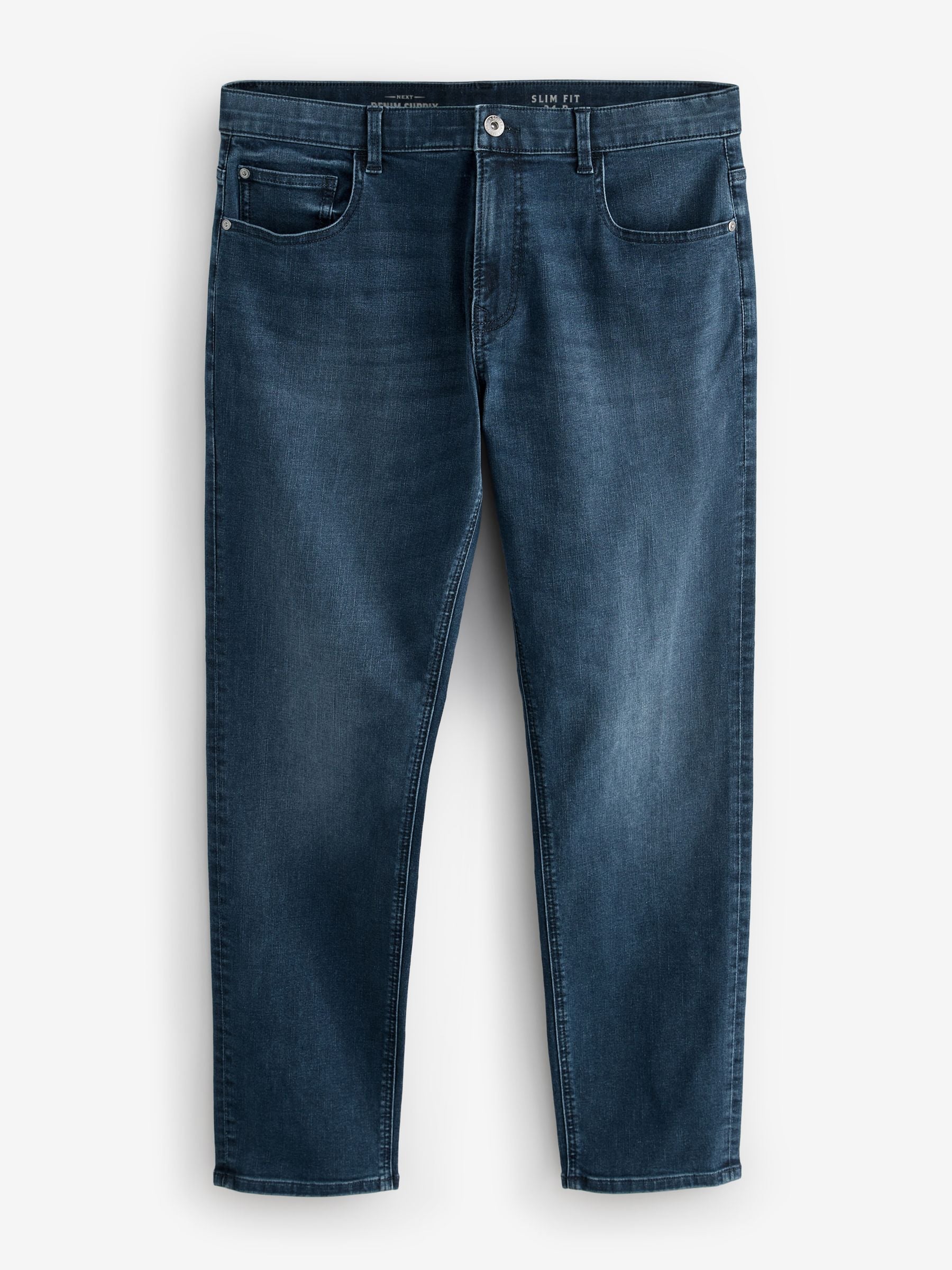 Blauw staal - Enkele - Slim fit klassieke stretchy jeans