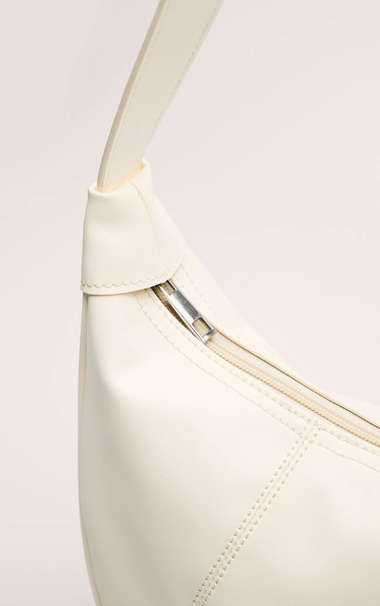 Crème Sac Bandoulière Croissant En Synthétiquecuir