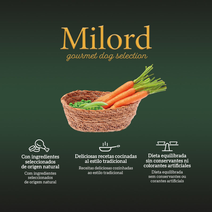 Receita Mediterrânea Milord em Potes de Molho para Cães - Pacote com Vários