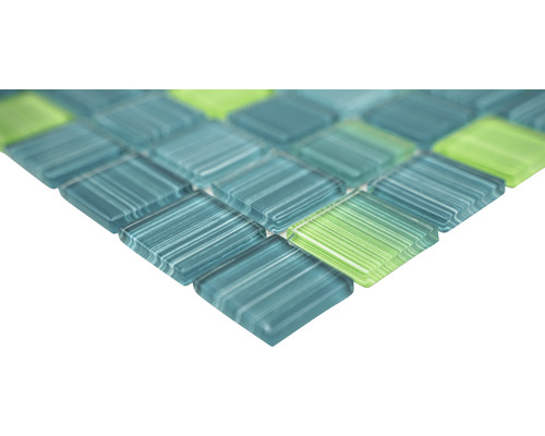 Kristalglasmozaïek CM 4250 30,2x32,7 cm groen/blauw