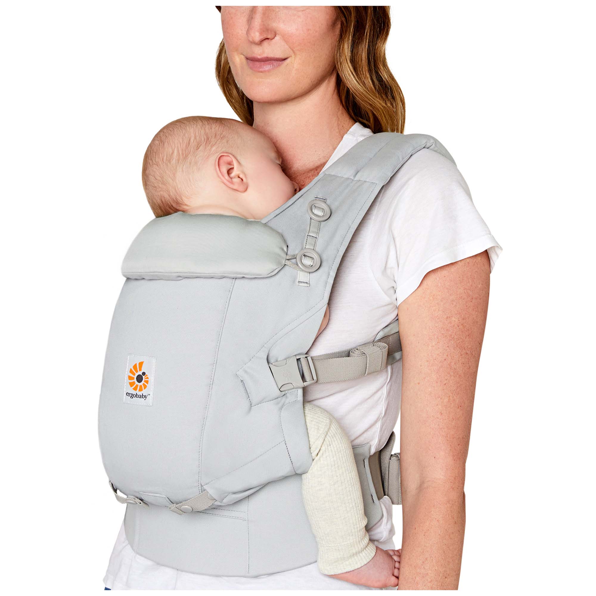 Ergobaby Adapt Soft Touch Cotton draagzak Pearl Grey - Draagzak - Prénatal