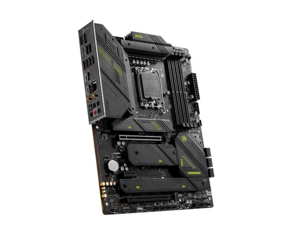 MSI MAG Z790 TOMAHAWK MAX WIFI - Bundkort - ATX - LGA1700 sokkel - Z790 Chipset - USB 3.2 Gen 1, USB 3.2 Gen 2, USB-C 3.2 Gen2, USB-C 3.2 Gen 2x2 - 2.5 Gigabit LAN, Wi-Fi 7, Bluetooth - onboard grafik (CPU påkrævet) - HD Audio (8-kanaler)