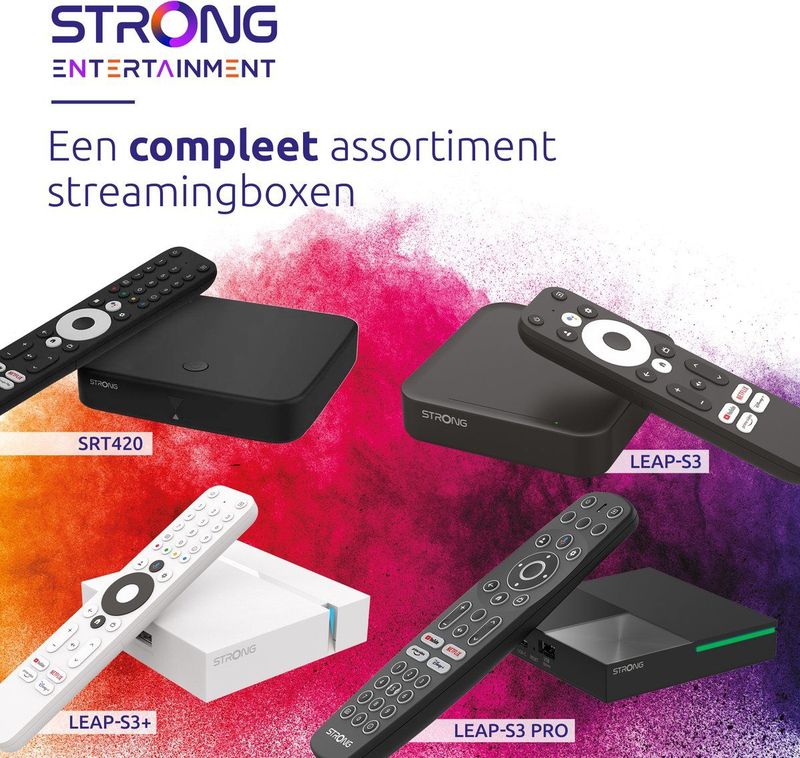 STRONG - Leap-S3 Pro - 4K UHD Android TV Streaming Box - Wi-Fi 6 - 32 GB Flash Drive