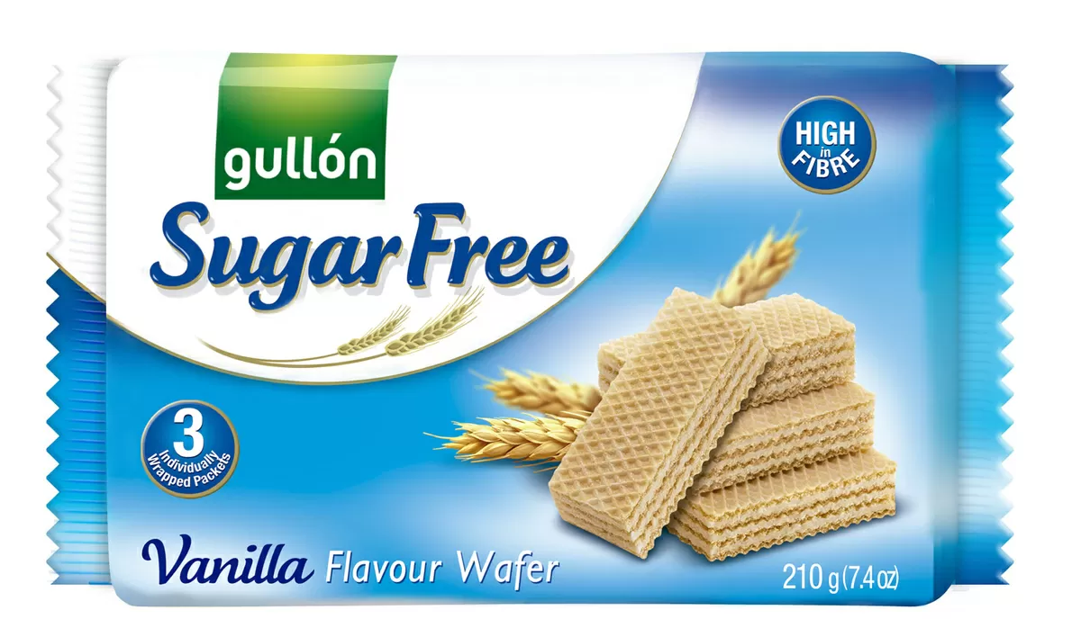 Gullón Sukkerfri Vanilla Vafler - 210 g