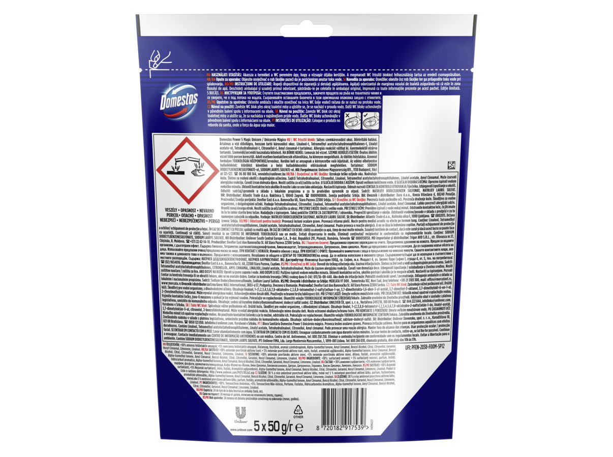 BLOCO SANITÁRIO DOMESTOS UNICÓRNIO 5UN