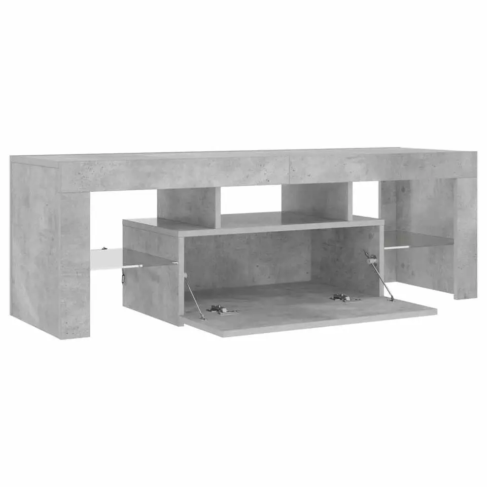 vidaXL - Tv-kast - Grijs - Bewerkt hout